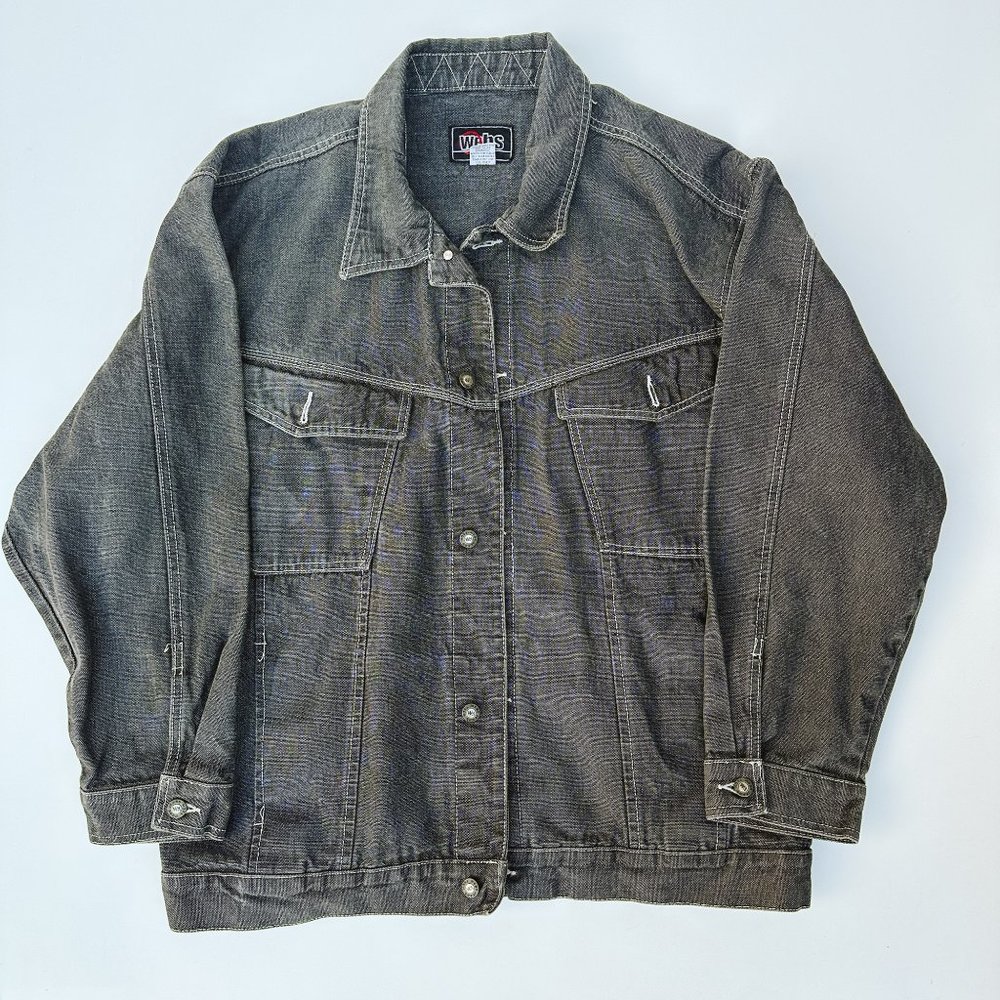Men's Y2K Gray Denim Jacket